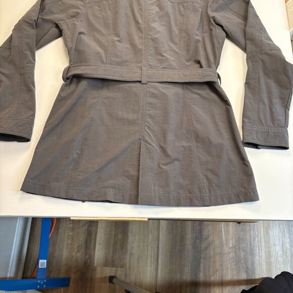 REI Belted Utility Travel Jacket Gray Women's Medium - Picture 3 of 9